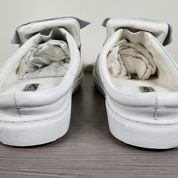 Halogen Manny Knotted Slip-On Sneaker, White Leather, Womens Size 9.5 - Picture 5 of 11